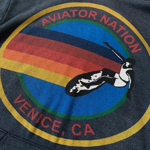 Aviator Nation Multicolor Graphic Hoodie - Picture 4 of 13